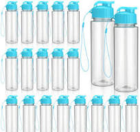 Amazon.com: Mifoci 20 Pieces Water Bottle Bulk 17 oz Plastic ...