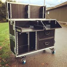 A Bespoke Flight Case Workstation For Live Vision Mixing Flightcase Madeinbritain Customcase Nspcases Madeinbr Woodworking Bench Plans Road Cases Dj Room