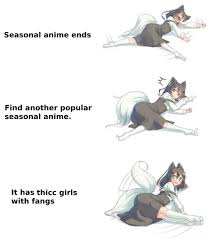 Polnareff is a french boy with big byootiful anime tiddies. Seasonal Anime Ends Find Another Popular Seasonal Anime It Has Thicc Girls With Fangs Ifunny