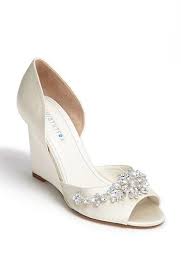 David Tutera Winter Wedge Sandal Online Only Nordstrom Wedge Wedding Shoes Bridal Shoes Wedges Wedding Shoes