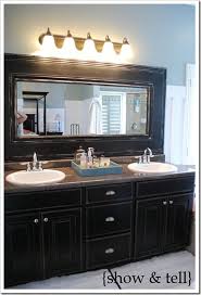 Rustic frame for bathroom mirror ideas. 10 Diy Ideas For How To Frame That Basic Bathroom Mirror Home Bathroom Mirror Redo Home Diy