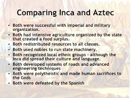 Aztec Inca Comparison