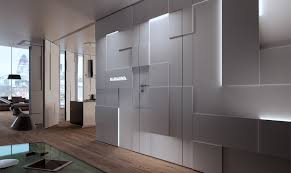 Movable partition rolling wall monocarrello with storage of the panels in axis with the partition itself. Anaunia Movable Design Partitions Shine Walls Construction