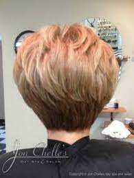 Short stacked wedge haircut back view. Pin On Baby Daze