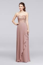 Bridesmaid Dresses Gowns 100 Colors David S Bridal Rose Gold Bridesmaid Dress Rose Gold Bridesmaid Dress Long Gold Bridesmaid Dresses