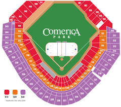 Comerica Park Detroit Mi Seating Chart View