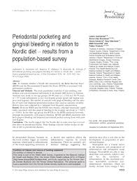 Pdf Periodontal Pocketing And Gingival Bleeding In Relation