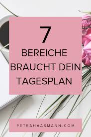 Hilft der lehrer den schülern beim lernen? Hier Ist Dein Tagesplan Zum Ausdrucken Petra Haasmann