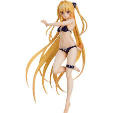 Original Genuine To Love Ru Darkness 18.5cm Konjiki No Yami Golden Darkness  Swimsuit Pvc Action Figure Model Toys Gifts - Action Figures - AliExpress