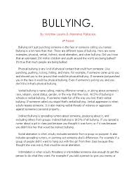 For example, a simple discussion of the legal issues involved in cyberbullying may be enough to deter some youth from future misbehavior. Cyber Bullying Essay Examples Bullying