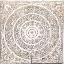 Mandala Queen Bed Headboard 47 Inch Sculpture Lotus Flower Etsy In 2020 Headboards For Beds Headboard Wooden Wall Art Panels