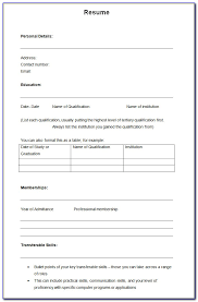 Write your curriculum vitae using a professional cv template for microsoft word from vertex42.com. Resume Blank Format Pdf Vincegray2014
