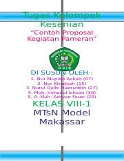 Check spelling or type a new query. Proposal Kegiatan Pameran Tugas Kelompok Kesenian Docx Tugas Kelompok Kesenian U201ccontoh Proposal Kegiatan Pameran U201d Di Susun Oleh 1 Nur Mupida Course Hero