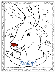 This christmas season, color in this cute depiction of the most famous reindeer of all: Rudolph The Red Nosed Reindeer