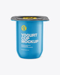 You can check how the design looks in two. Yogurt Cup Mockup Front View High Angle In Cup Bowl Mockups On Yellow Images Object Mockups