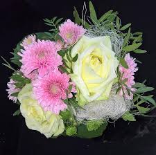 5 out of 5 stars. Bouquet Nice Compilation Close Up Black Background White Roses Flowered Up Pink Chrysanthemums Asters Bud Small Green Leaf Branches White Decorative Materials Pikist