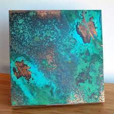 Resultat De Recherche D Images Pour Painting Patina Effect Canvas Paintingtechniques Painting Techniques Metal Copper Art Patina Art Painting