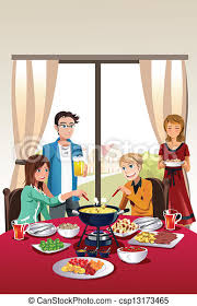 See more ideas about fondue party, fondue, fondue recipes. Eine Vektorische Abbildung Der Gruppe Von Teenagern Die Fondue Party Canstock