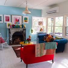 Colorful Living Space With Lots Of Windows Red Sofa Living Room Red Couch Living Room Living Room Turquoise