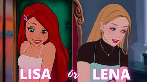 LISA OR LENA 💖 DISNEY PRINCESSES GLOW UP Tiktok Art #1