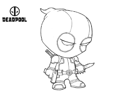 Comic characters have long been a part of our lives, and deadpool coloring pages is a direct confirmation of this. Easy Baby Deadpool Coloring Pages Book Online To Print For Kids Ecolorings Info