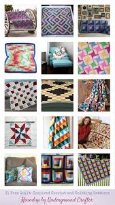 Looking for free afghans & blankets knit patterns? 31 Free Quilt Inspired Crochet And Knitting Patterns Underground Crafter