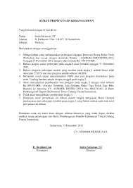 Yang bertandatangan dibawah ini demikian surat pernyataan ini dibuat dengan sesungguhnya sebagai jaminan untuk penyelesaian pekerjaan mihrab tersebut diatas tepat waktunya. Doc Surat Pernyataan Kesanggupan Alysa Cullenz Academia Edu