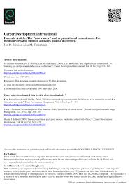 Free shipping on $59+ adam and eve coupon. Pdf The New Career And Organizational Commitment Do Boundaryless And Protean Attitudes Make A Difference