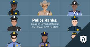 police ranks breaking down 8 different law enforcement