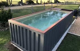 Shipping Container Pool 20ft Above Ground Or In Ground Shipping Container Pool Shipping Container Swimming Pool Container Pool