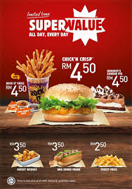 { { value }} self collect. 13 27 Apr 2015 Burger King Super Value From Rm2 50 Everydayonsales Com Burger Food Menu Design Food Poster Design