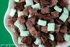 That's why this puppy chow looks a little darker than normal. Thin Mint Puppy Chow Your Cup Of Cake
