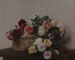 A Basket Of Roses By French Artist Henri Fantin Latour A Basket Of Roses 1885 59 X 73 8 Oil On Canvas Goulbenkian In The 1860s Floral Compositions Became More An More Henri Fantin Latour Rose Painting Painting