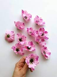 12 Pieces Light Pink Anemone Heads Artificial Flowers Etsy Anemone Flower Artificial Flowers Anemone
