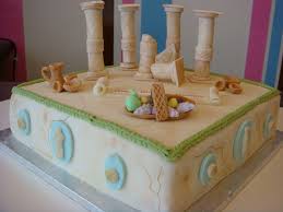 Rome And Architecture Theme Cake Birthday Cakes Themed Cakes Greek Party Theme Food Artists