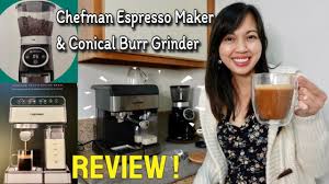 More ninja coffee machine reviews emphasize the machine's unique brewing systems. New Chefman Espresso Machine Review Giveneu Conical Burr Coffee Grinder Christmas Gift Youtube