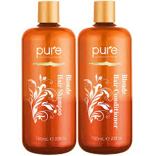 Simply grab a bottle of the purple shampoo to keep your blonde hair brighter. Shampoo And Conditioner For Blonde Hair Protects Balances Shampoo And Conditioner For Color Treated Hair Blonde Bleached Highlighted Hair Sulfate Free Purple Shampoo Conditioner Set By Pure Walmart Com