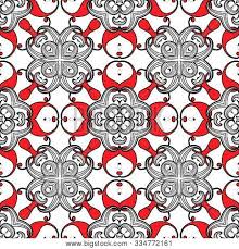 Searching for red floral bedding sets at discounted prices? Oriental Ethnic Style Vector Photo Free Trial Bigstock