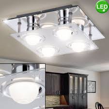 Vintage antique ceiling glass shade light lamp fixture chandelier art decoclick for current pricevintage antique ceiling glass shade light lamp fixture chandelier art decoitem specifics seller notes: Led Design Ceiling Spotlight Living Dining Room Lighting Glass Lamp Chrome Lamp Globo 48971 4 Etc Shop Lamps Furniture Technology Household All From One Source Etc Shop