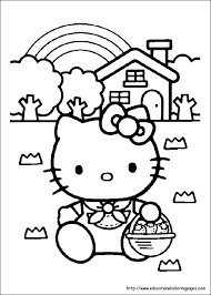 The spruce / wenjia tang take a break and have some fun with this collection of free, printable co. Hello Kitty Coloring Pages Free For Kids