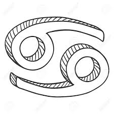 How to draw cancer, crab, zodiac signs обновлено: Vector Single Sketch Zodiac Sign Cancer Royalty Free Cliparts Vectors And Stock Illustration Image 119460449