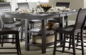 A counter table set or pub table is approximately 36 high table, and is mainly used in kitchens or dining rooms. Willow Distressed Black Rectangular Counter Height Dining Table From Progressive Furniture Coleman Furniture