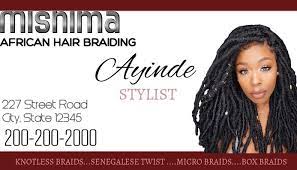 Hair Braiding Weave Business Card Braided Hairstyles Business Card Template Design Stunning Business Cards