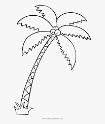 This coloring page is based on our palm tree applique. Palm Tree Coloring Page Palm Tree Drawing Big Hd Png Download Transparent Png Image Pngitem