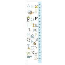 Childern can play and learn the alphabet with this soft educational chart. Amazon Com Personalized Alphabet Animals Height Chart For Kids Abc Growth Chart Baby Nursery Wall Decor Handmade Products