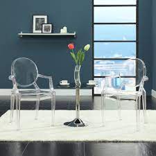 Ghost Chairs Dining Room Arm Chairs Dining Arm Chair Clear Dining Chairs