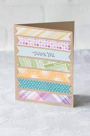 Looking for a handmade thank you card you can make quickly? 10 Simple Diy Thank You Cards Diy Cards Thank You Cute Thank You Cards Simple Birthday Cards