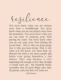 Resilience 8 5 X 11 Print In 2020 Resilience Quotes Encouragement Quotes Soul Love Quotes
