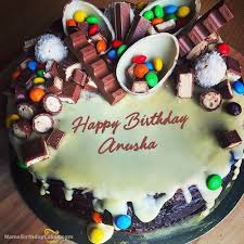 Chocolate Cake Happy Birthday Cake With Name And Photo Edit Software Free Download Happy Birthday Anusha Cakes Cards Wishes Happy Birthday Cakes Cake Name Happy Birthday Cake Images