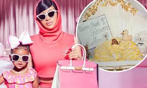 Cardi b and her husband offset welcomed their daughter, kulture kiari cephus, into the world last week, and the rapper is already giving fans a look into her life as a new mom. Cardi B Receives Criticism For Giving Her Daughter A 250 000 Diamond Necklace Twolive